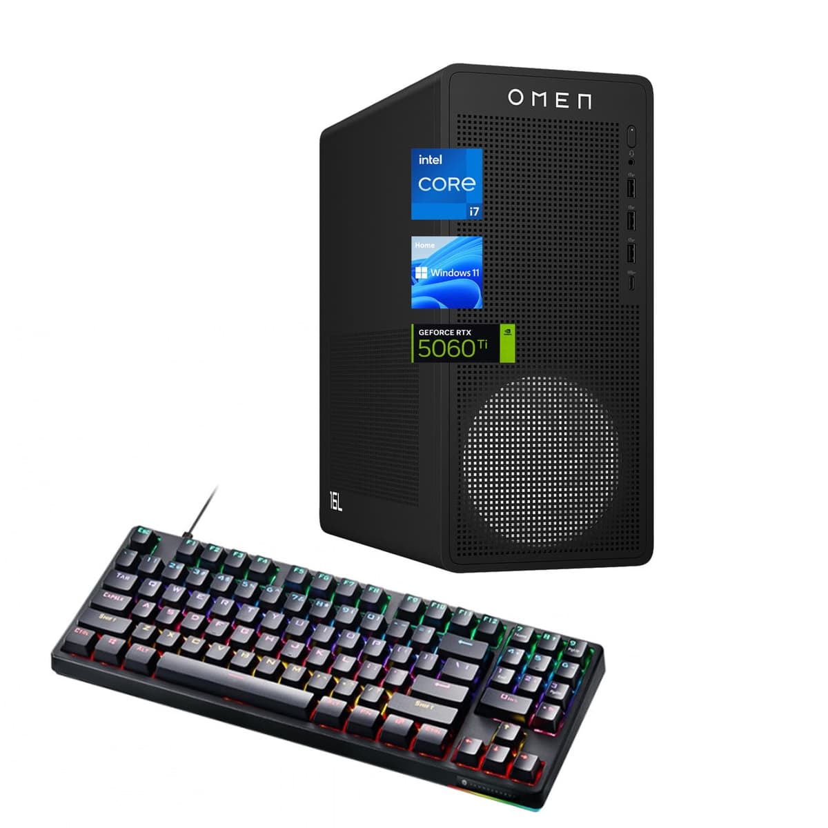 HP OMEN 16L TG03 RTX 5060 Ti Gaming Desktop Intel i7-14700F 32GB 2TB SSD Bundle KG3089R
