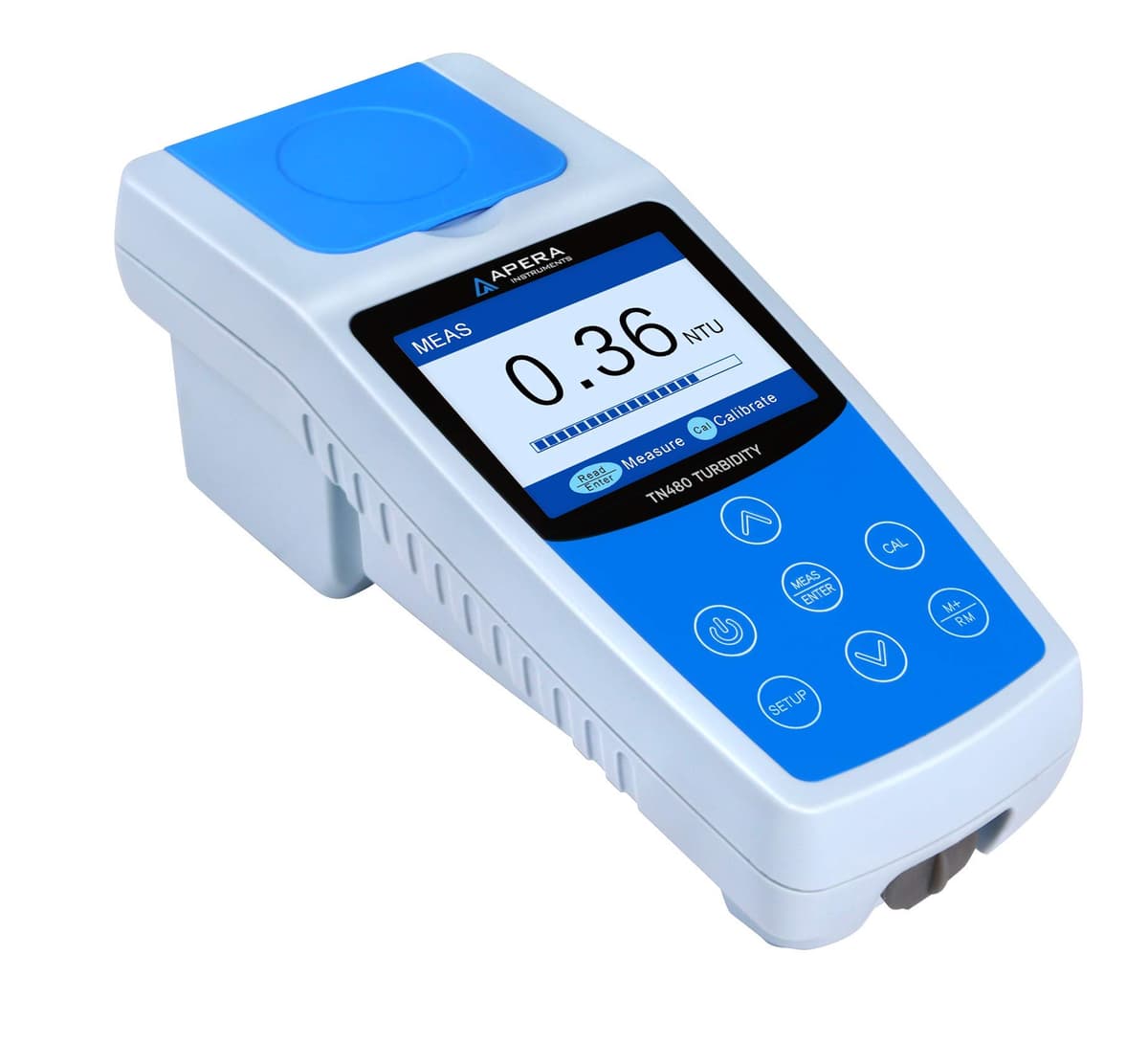 Medidor portátil de turbidez Apera TN480 con registrador GLP, conforme ISO 7027 AI486