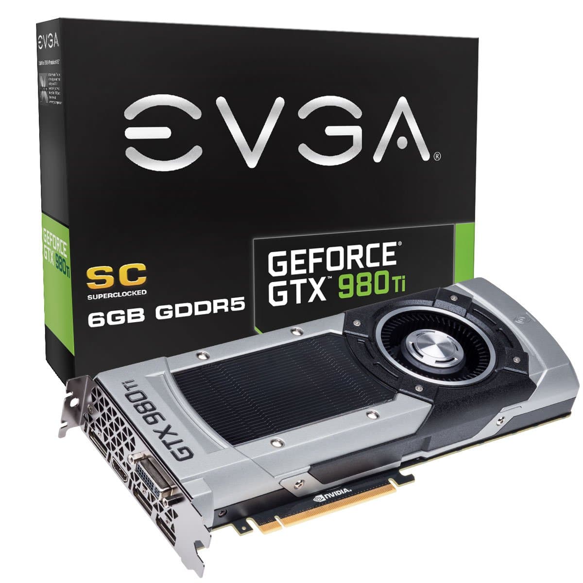 EVGA GeForce GTX 980 Ti 6GB SC GAMING, Tarjeta de Video de Enfriamiento Silencioso 06G-P4-4992-KR