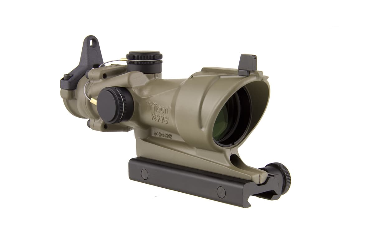 Trijicon ACOG TA01-D-100319 Mira 4x32 con retícula iluminada ámbar Tritio, Dark Earth