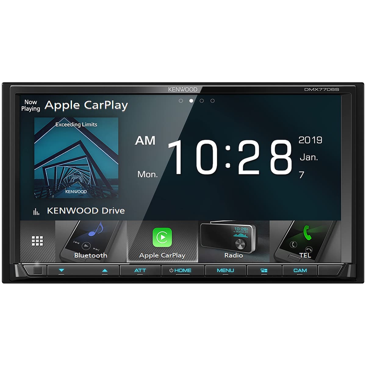 Kenwood DMX7706S Receptor Multimedia Digital de 6.95" con Bluetooth, Apple CarPlay y Android Auto