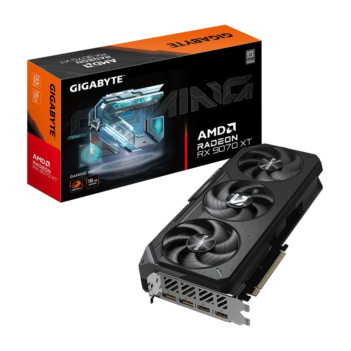 Gigabyte Radeon RX 9070 XT Gaming 16G - 16GB GDDR6, PCI-E 5.0, GV-R9070XTGAMING-16GD