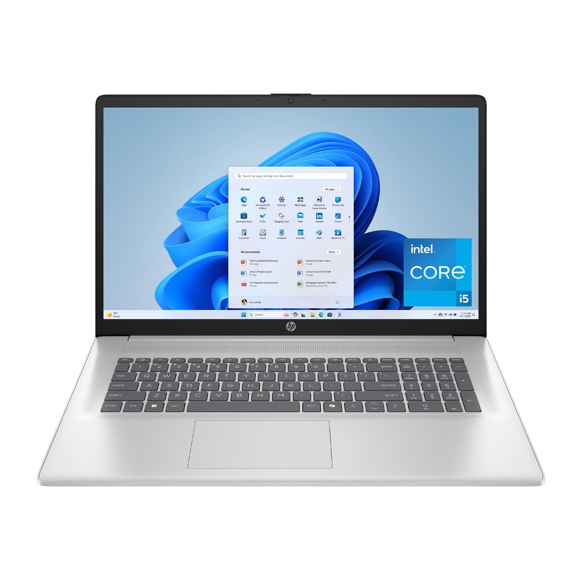 HP 17.3 pulgadas, pantalla FHD, Intel Core i5-1334U, 16 GB RAM, 512 GB SSD, Intel Iris Xe Graphics, Windows 11 Home, Natural Silver, 17-cn3399nr B8QE3UA#ABA