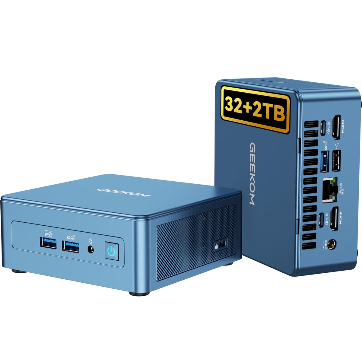 GEEKOM IT13 Mini PC i9-13900H, 32GB RAM, 2TB NVMe, Windows 11 Pro, WiFi 6E, 8K Quad Display