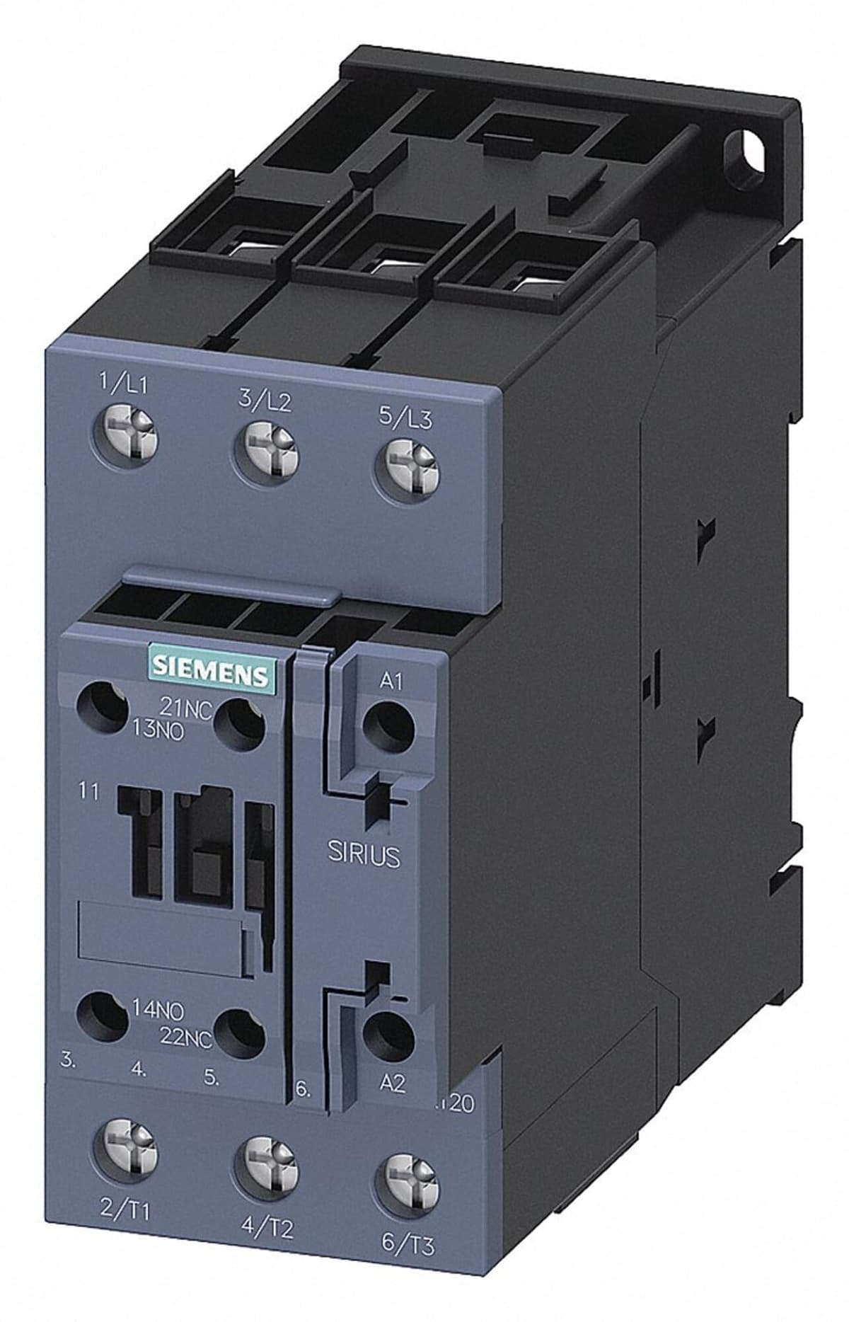 3RT2038-1KB40 SIEMENS Contactor 3 polos 80A 37kW/400V 1NO+1NC 24VDC Terminales tornillo