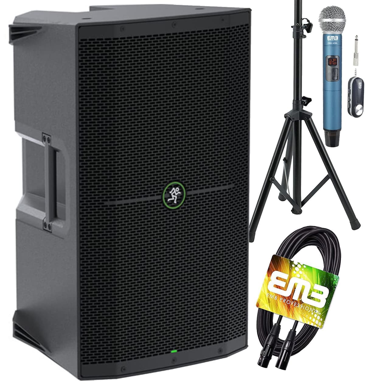 Gravity Mackie Thump15BST Parlante activo de 15" 1300W con mezclador y Bluetooth (unidad) 15BST+SS06+MIC+XLR