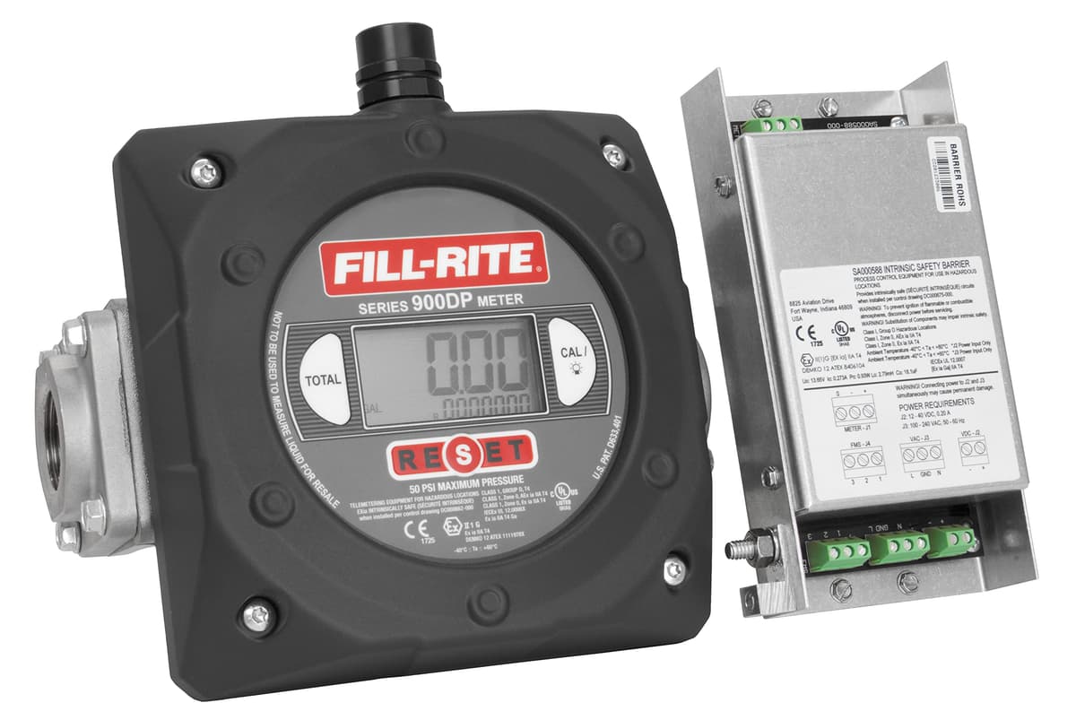 Fill-Rite 900CDP Medidor digital de combustible 1" 6-40 GPM con salida por pulso
