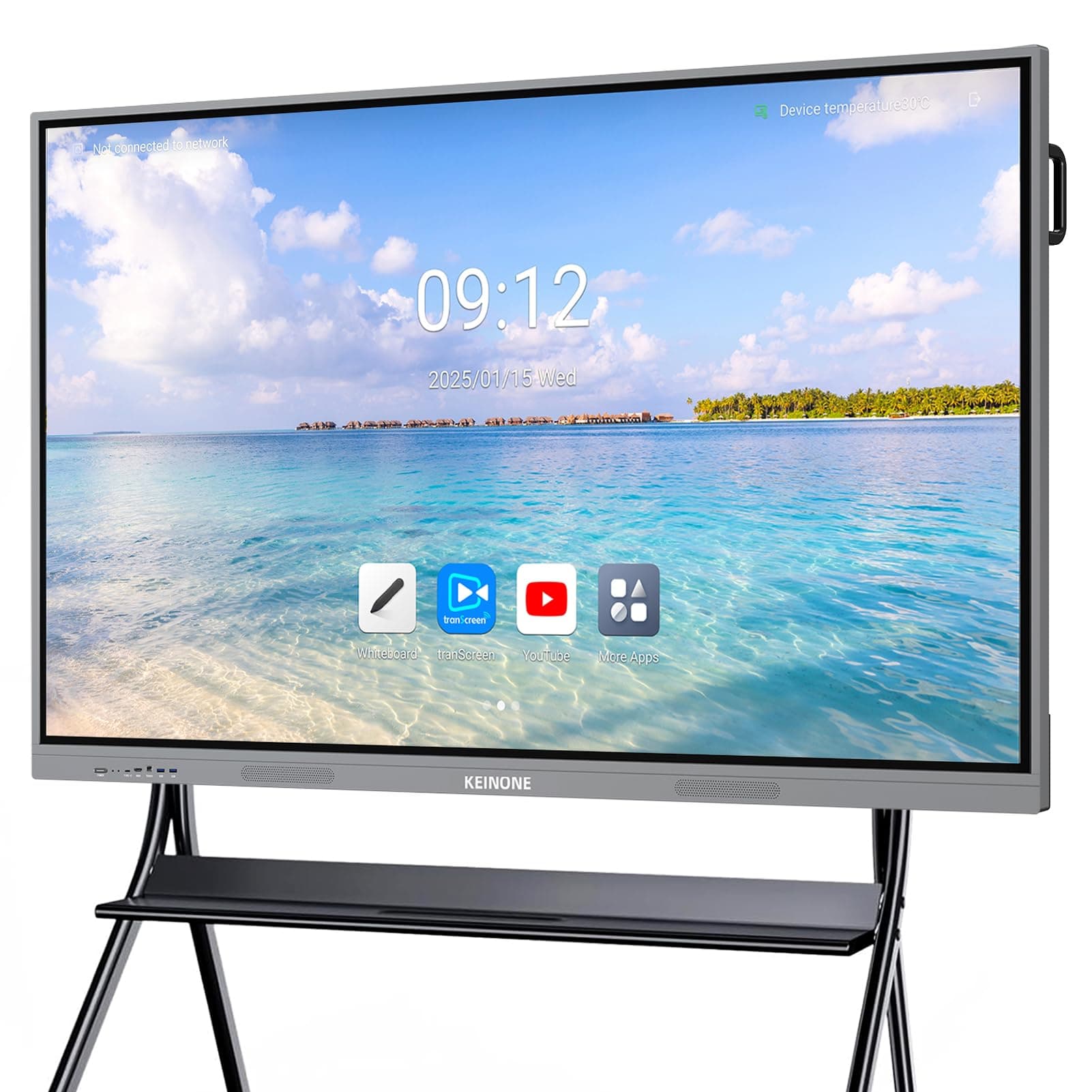 KEINONE 75'' Pizarra Inteligente 4K Android 14, 8GB+128GB ZQ-GH-65H