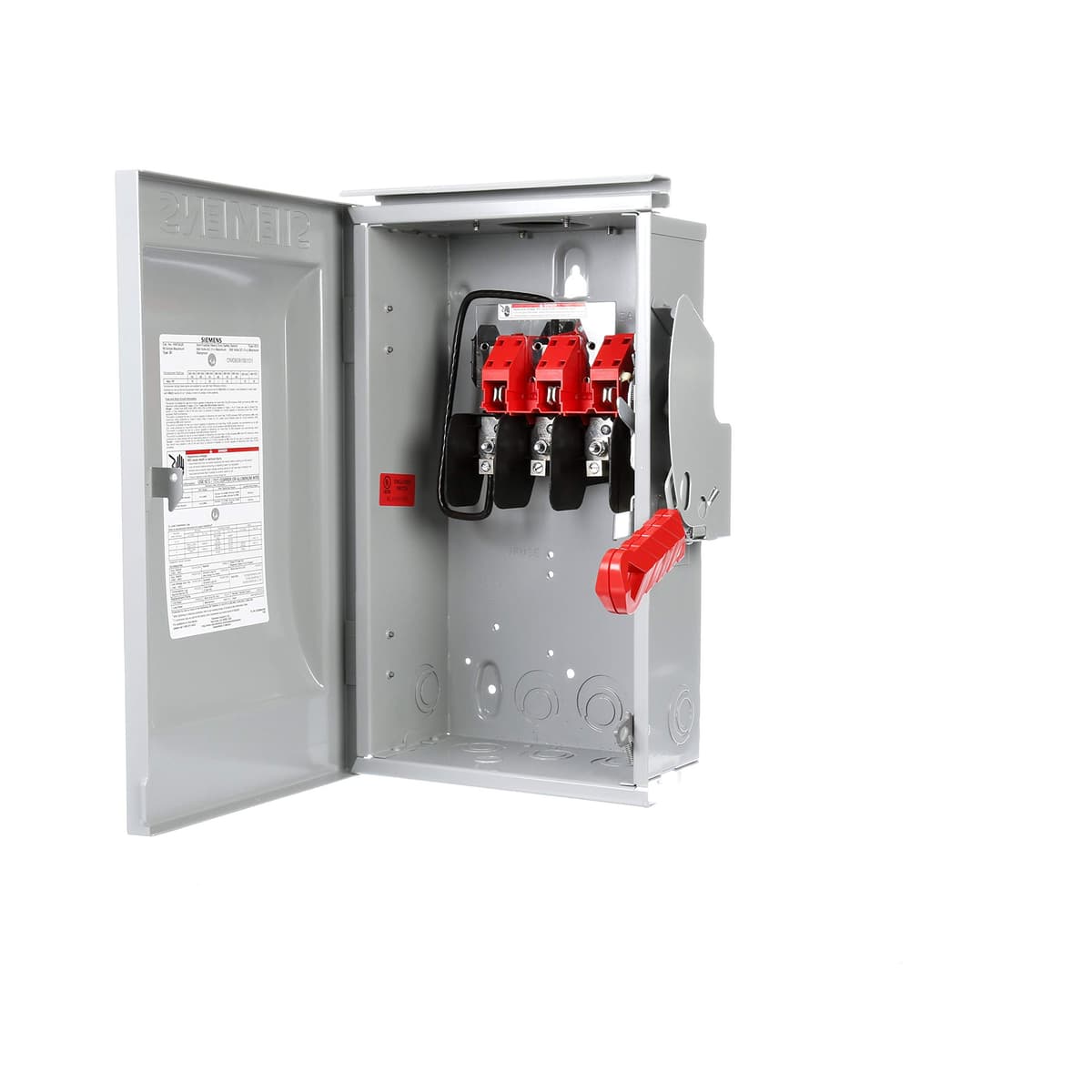 SIEMENS HNF262R Interruptores de seguridad de servicio pesado no fusibles 60 amperios 2 polos 600 voltios 2 hilos