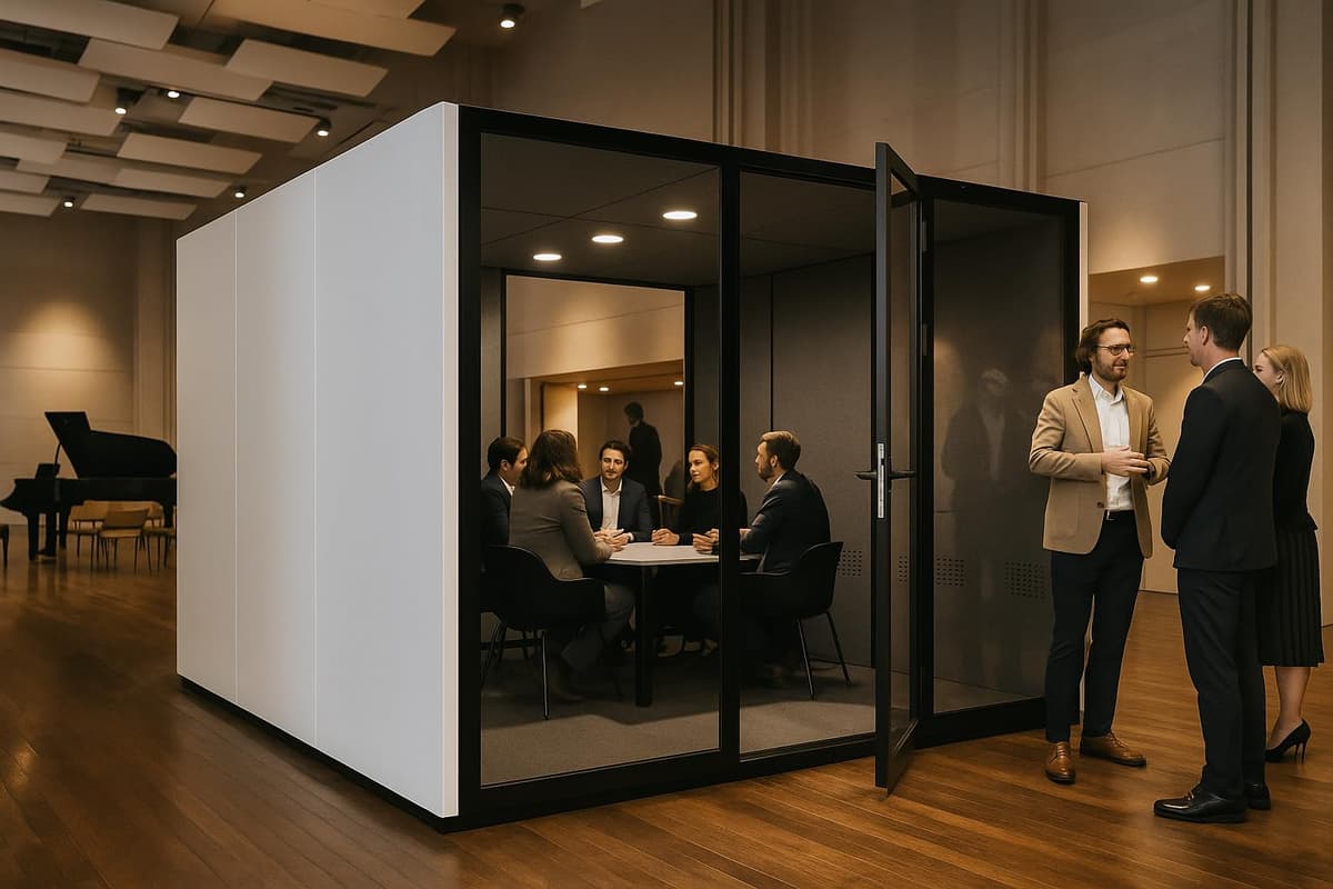 KB Housing KB-POD1 Cabina Acústica para Oficina (Blanco, XXL)