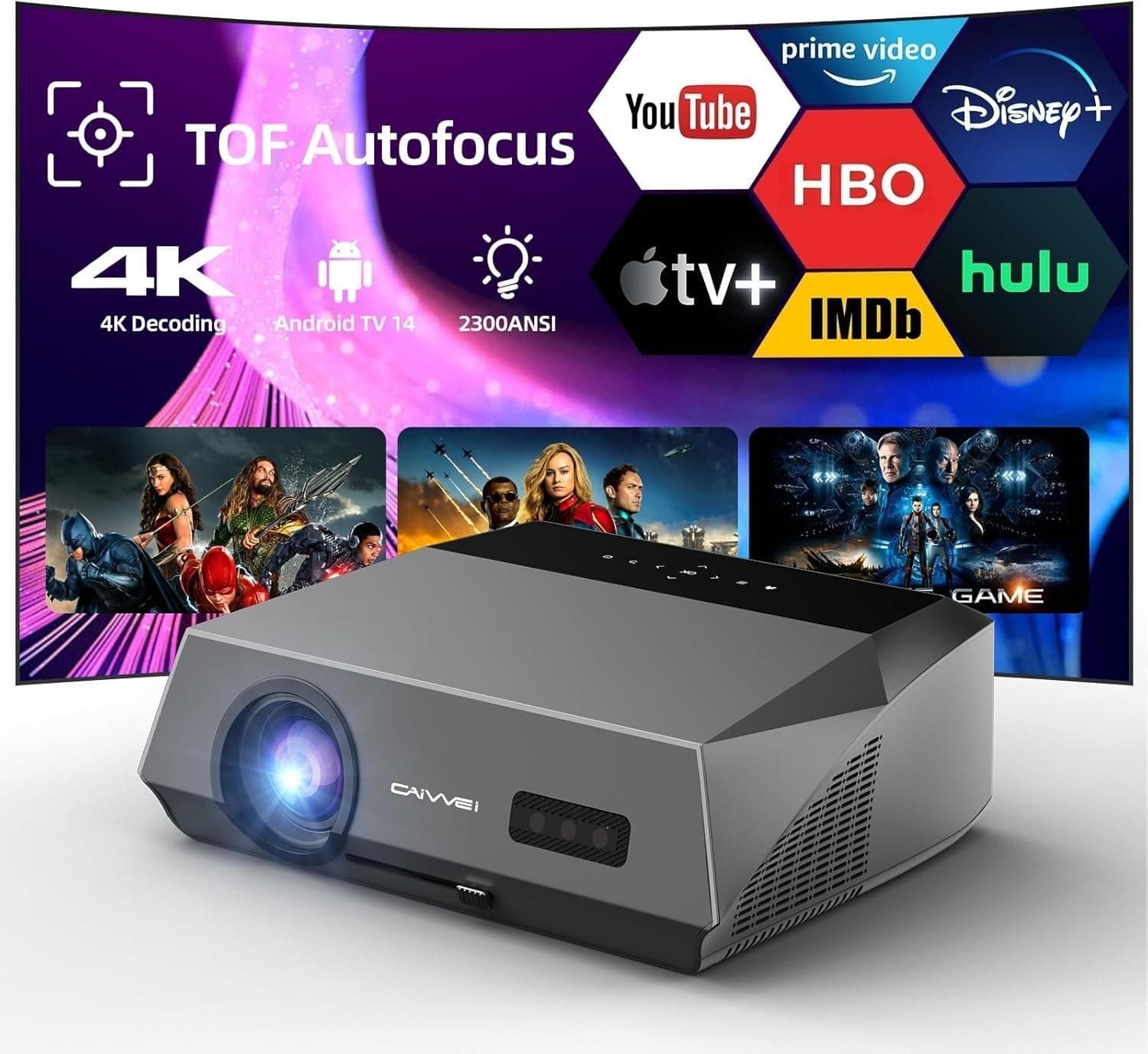 Smart LED 4K Projector Daylight HDR WiFi 6 Bluetooth PXODYDA SF2025 SF20250616B0CY5GCGT9_B0CY5GCGT9_3_i3Rzok