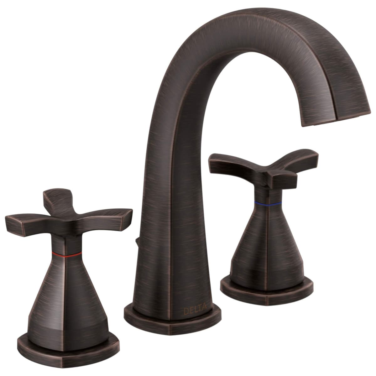 DELTA Stryke Monomando Widespread para baño, acabado Venetian Bronze 357756-RBMPU-DST