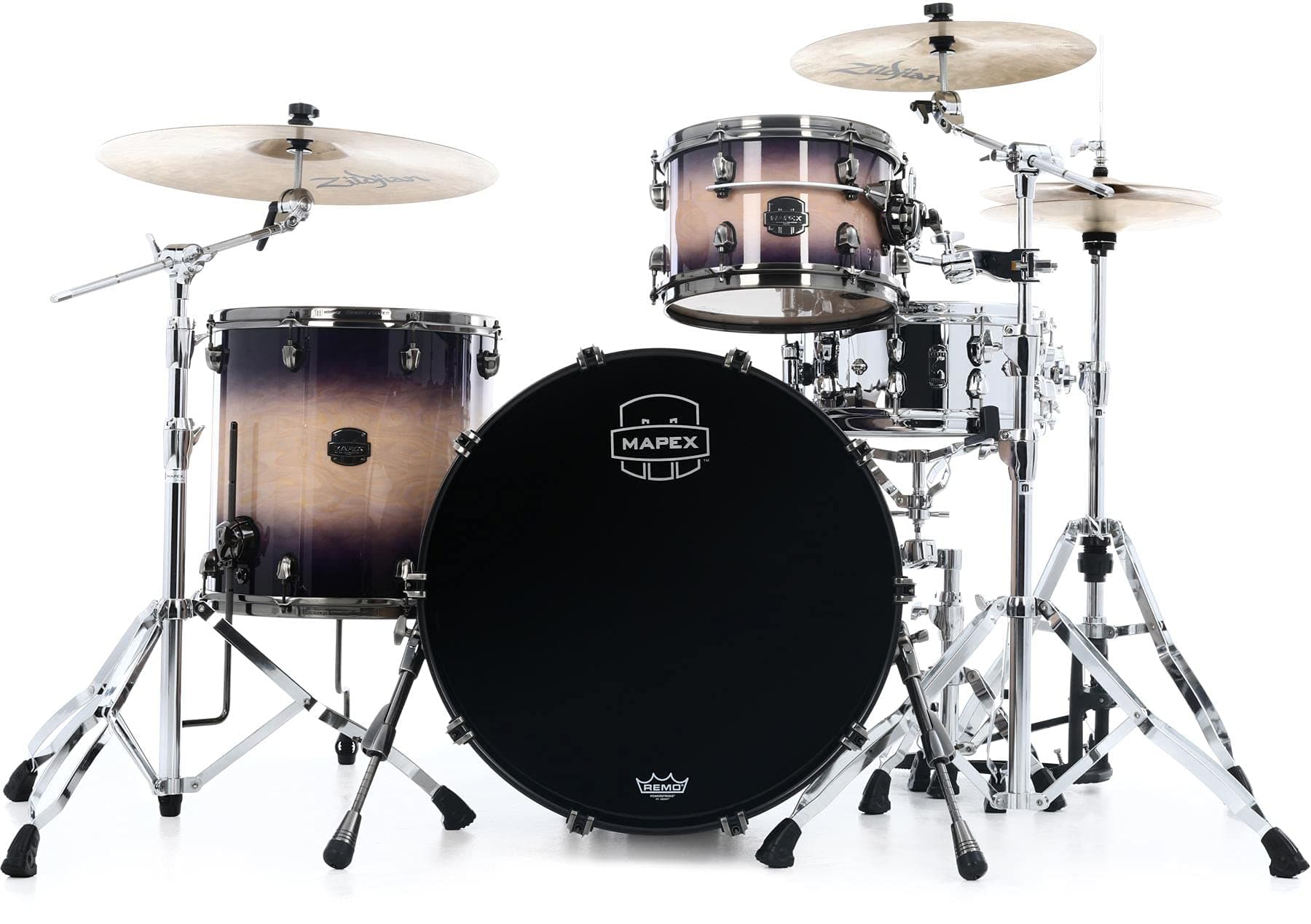 Mapex Saturn Evolution Organic Rock Pack 3 piezas - Exotic Violet Burst SE426XHBPZ