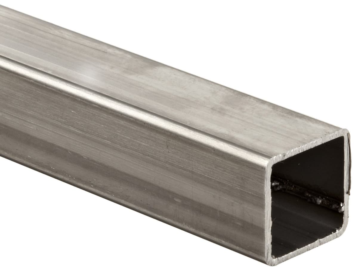 Online Metals Tubo cuadrado de acero inoxidable 304, ASTM A554,6" x 6", pared 1/4", 48" 544