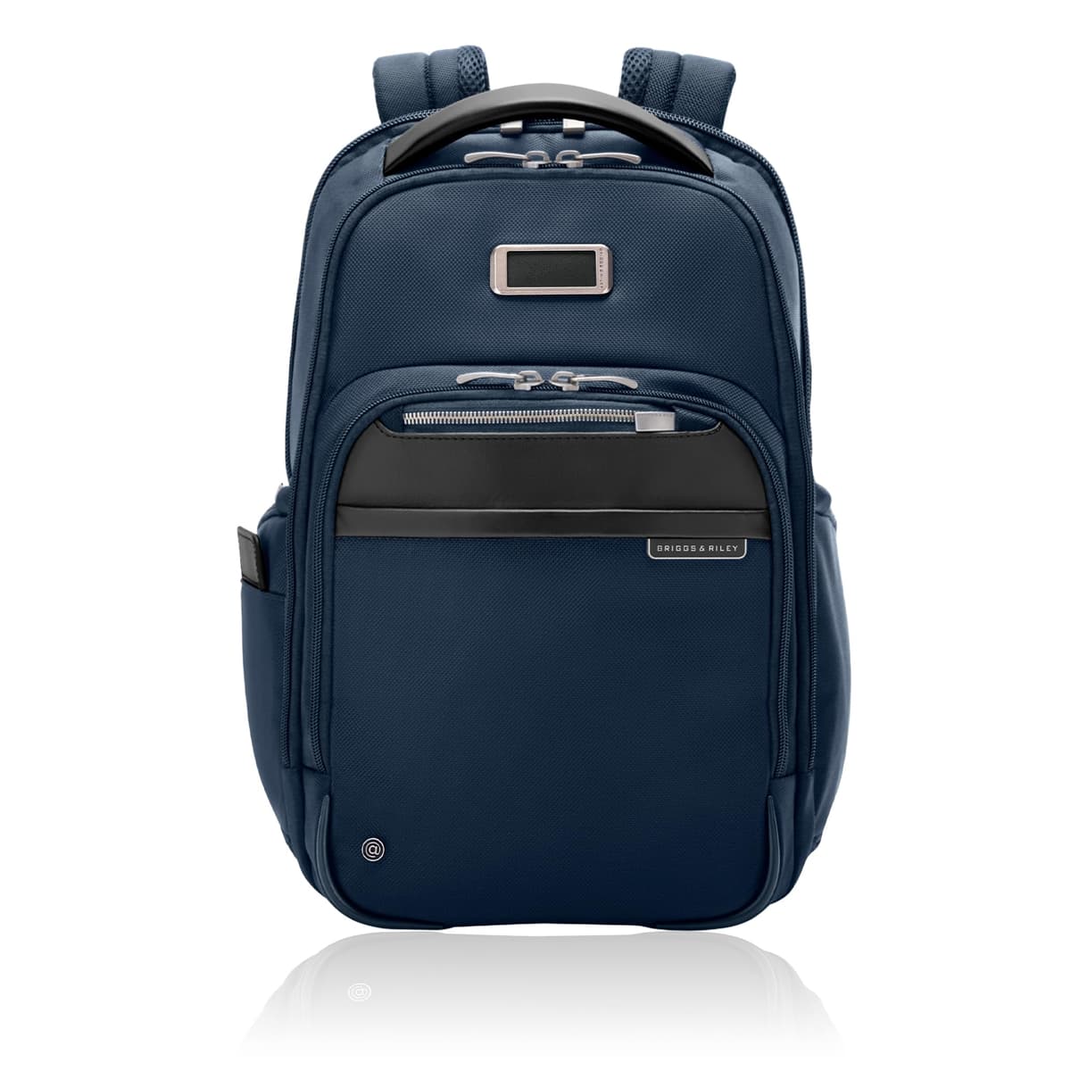 Mochila Briggs & Riley mediana para mujer y hombre - Mochila para laptop, para trabajo y viajes, tamaño para llevar en cabina, ligera y duradera, con correas acolchadas, compatible con laptop de hasta 14" - colección @work, azul marino KP422