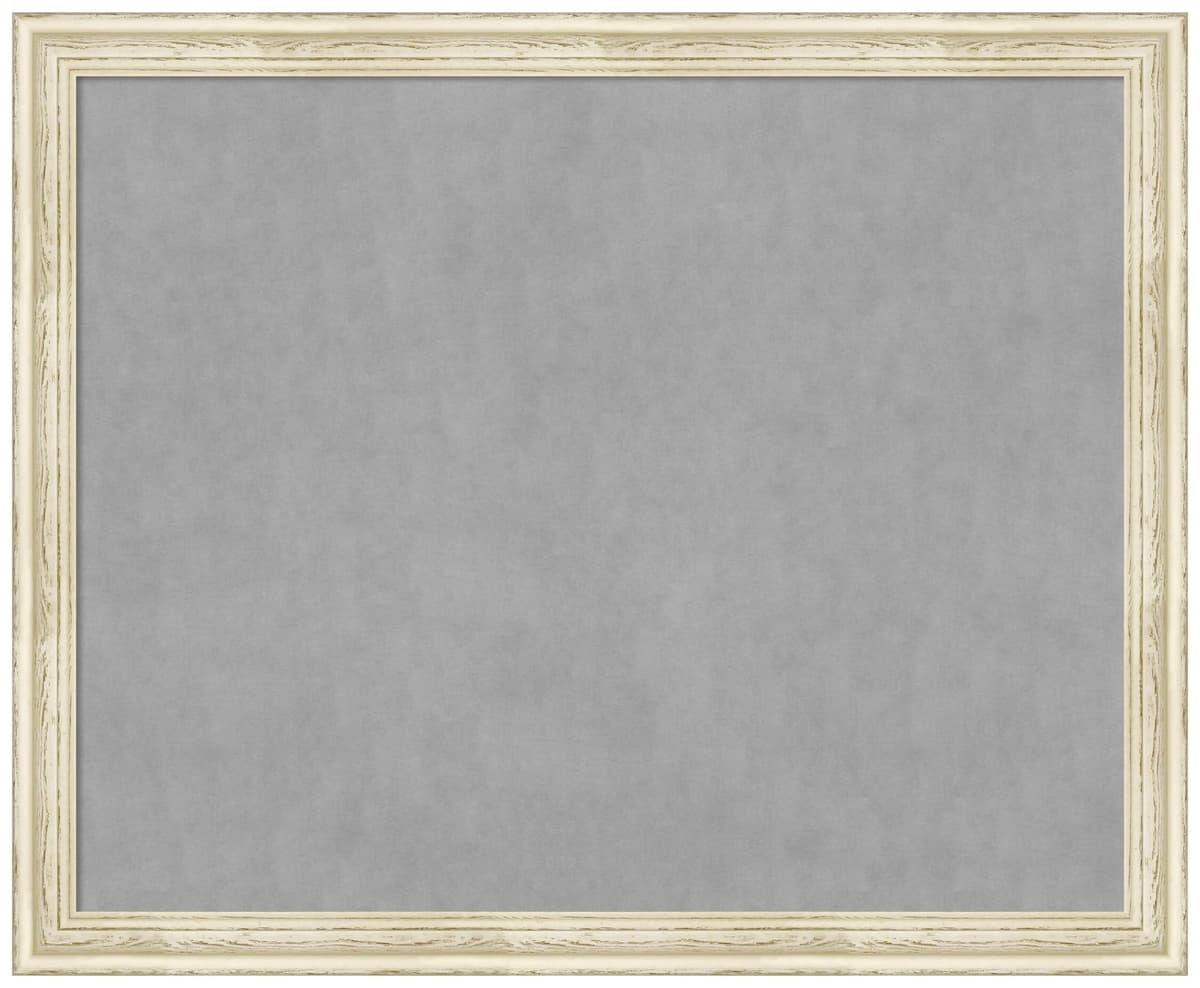 Amanti Art tablero magnético con marco Country White Wash 44 x 36 pulgadas 28583900722