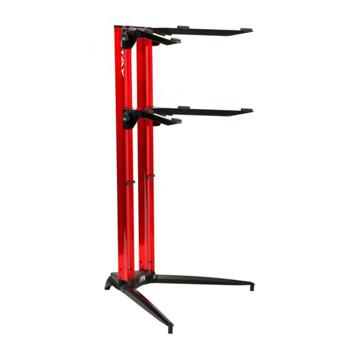 STAY MUSIC P1200/02RED 2 niveles para piano, aluminio, bolsa de transporte incluida 120002-RD