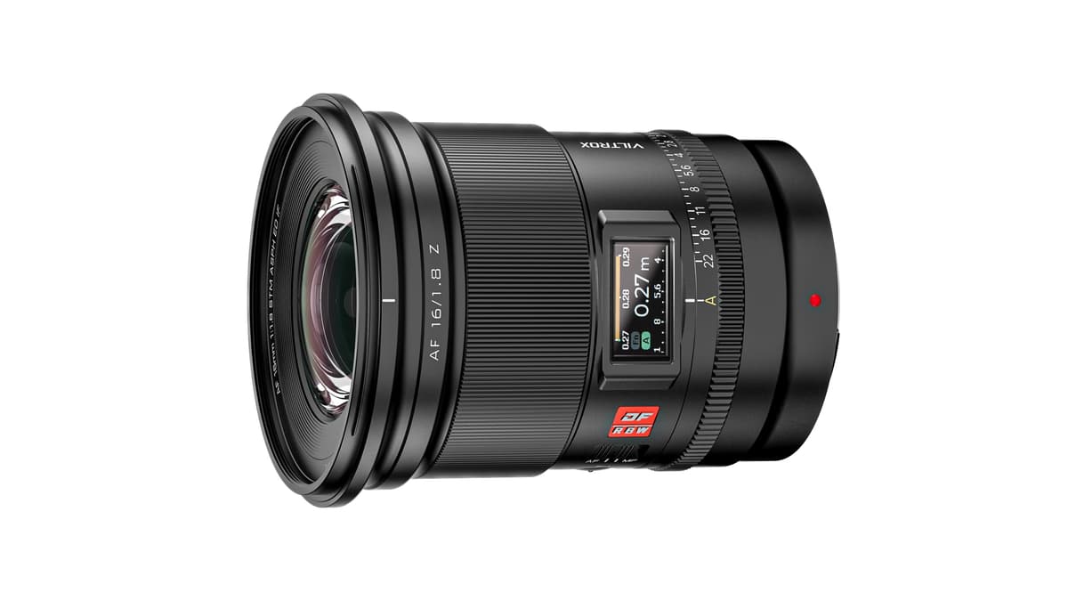 Viltrox AF 16 mm F1.8 Z, lente con autofoco y pantalla LCD incorporada compatible con cámaras Nikon Z (Zfc, Z50, Z5, Z6, Z7, Z8, Z9, Z7 II) AF 16mm F1.8-Z-FV0507