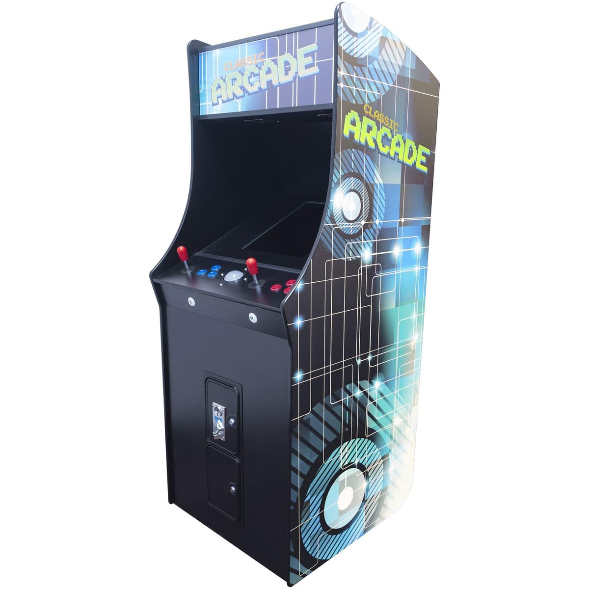 Creative Arcades Máquina Arcade Comercial de Pie Full-Size 2 Jugadores con 60 Juegos A-CU-60
