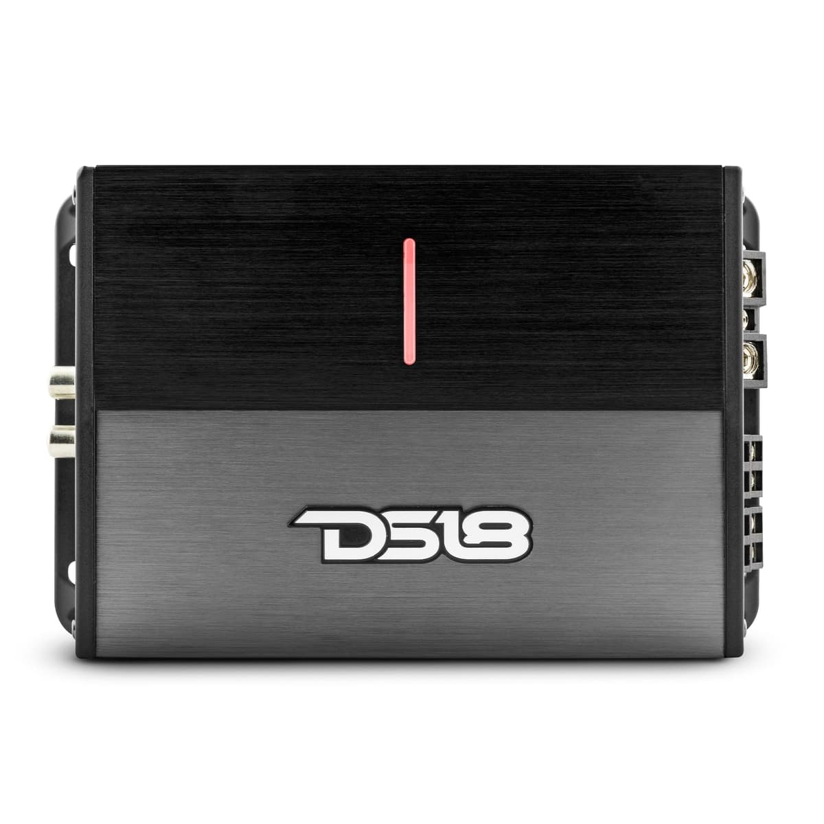 DS18 ION1600.4D Amplificador de 4 Canales Rango Completo 4 x 240W RMS a 4 ohm Clase D, Diseño Compacto, Amplificador Multicanal Digital para Auto Tamaño Miniatura, Diseño Pequeño
