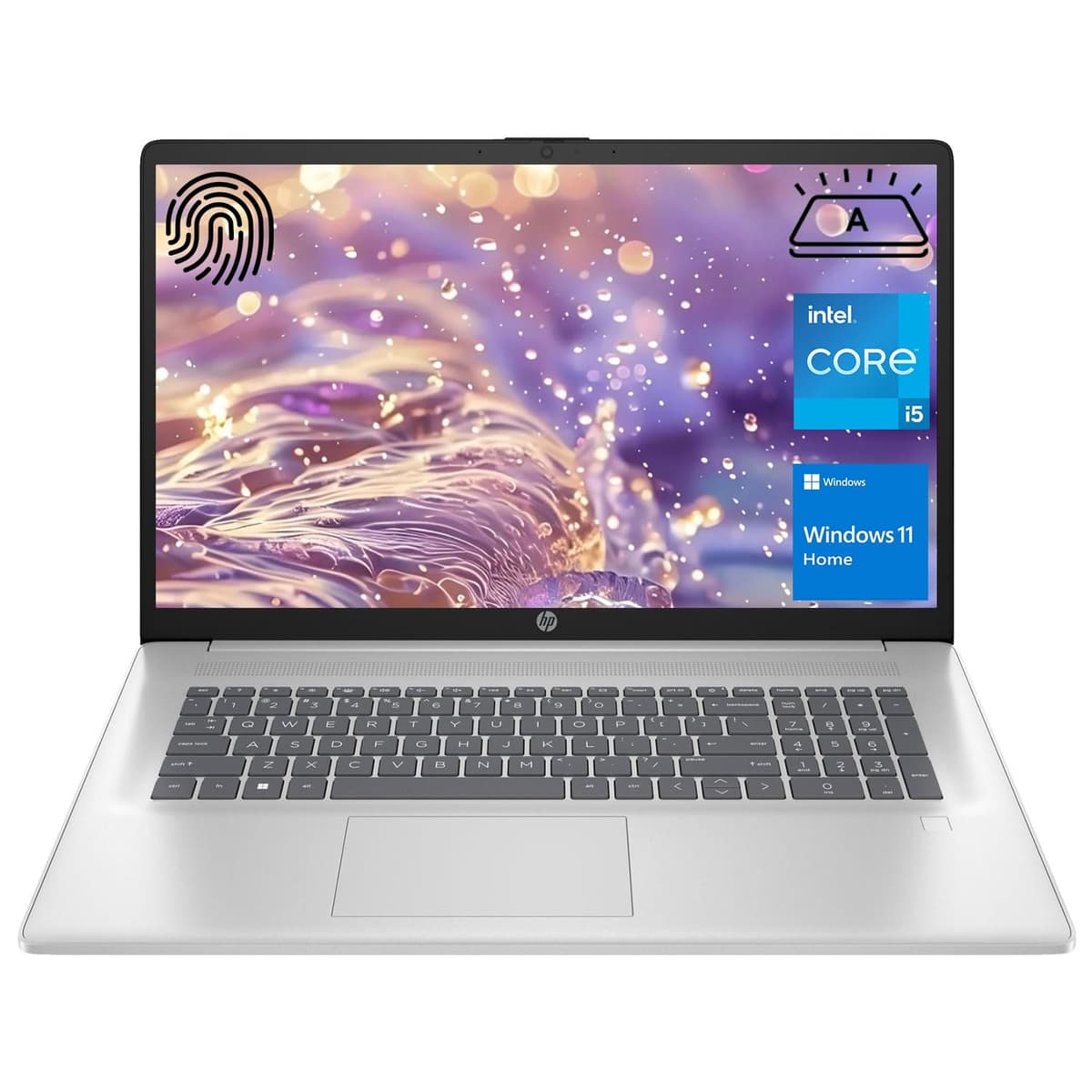 HP Essential Laptop, pantalla FHD de 17.3", Intel Core i5-1334U, 32GB RAM, SSD PCIe M.2 de 1TB, Wi-Fi 6, webcam, teclado retroiluminado, Windows 11 Home, plateado HSN-C13C-7_46Q0*AV