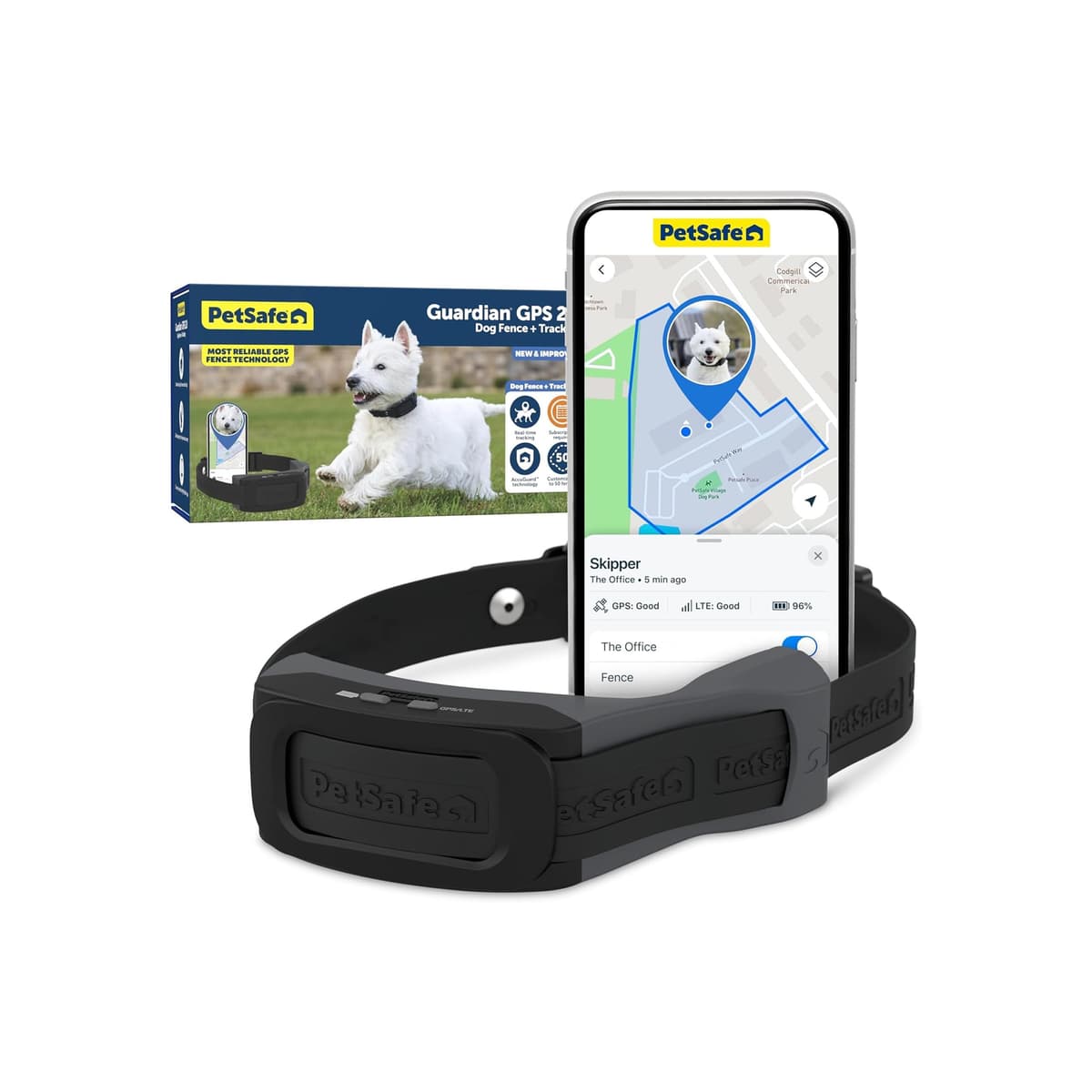 Perro GPS PetSafe Guardian 2.0 + Cerca - Cerca GPS Inalámbrica para Perros - Seguimiento en Tiempo Real PIF00-18096
