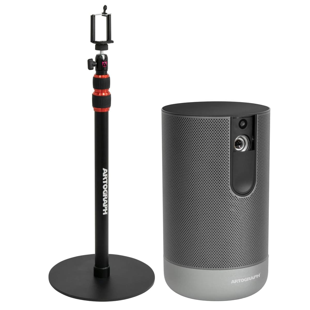 Proyector de Arte LED Inteligente Artograph, Enfoque Automático, Rejillas y Control Remoto, Inspire 1500 + Trípode Ajustable para Proyector Digital, Cámara o Luces