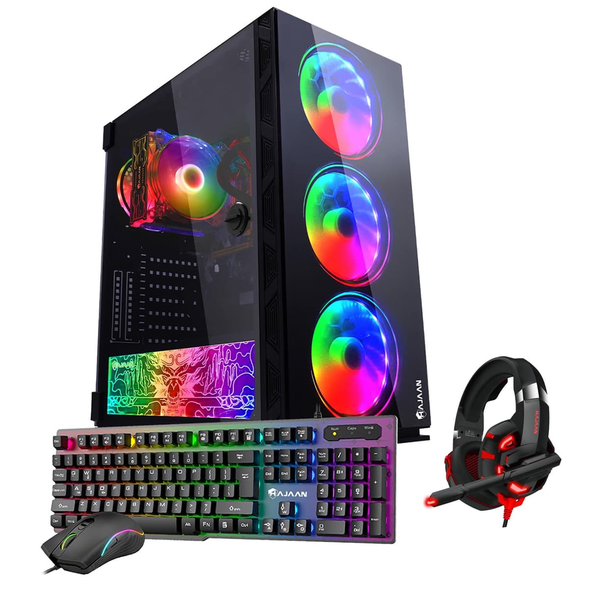 HAJAAN Breeze PRO Torre Gaming - Ryzen 7 5700G, GTX 1650, 16GB, 512GB SSD