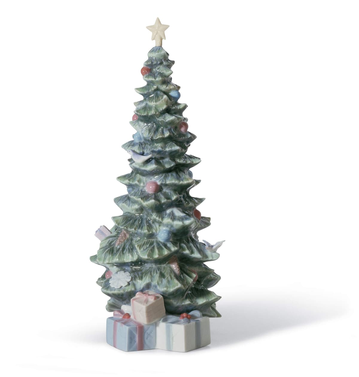 LLADRÓ Figura de Árbol de Navidad O. Figura de Árbol de Navidad de Porcelana. 01008220