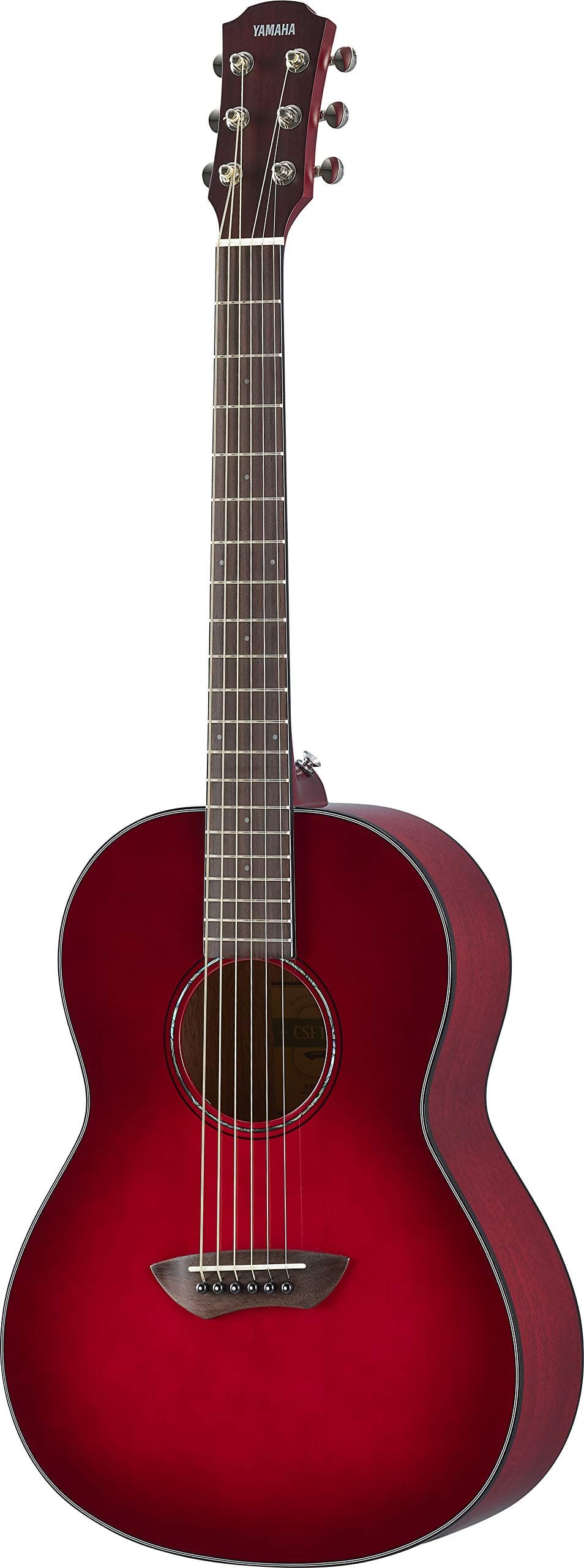Yamaha CSF1M CRB Guitarra Acústica Parlor con Estuche Rígido, Crimson Red Burst