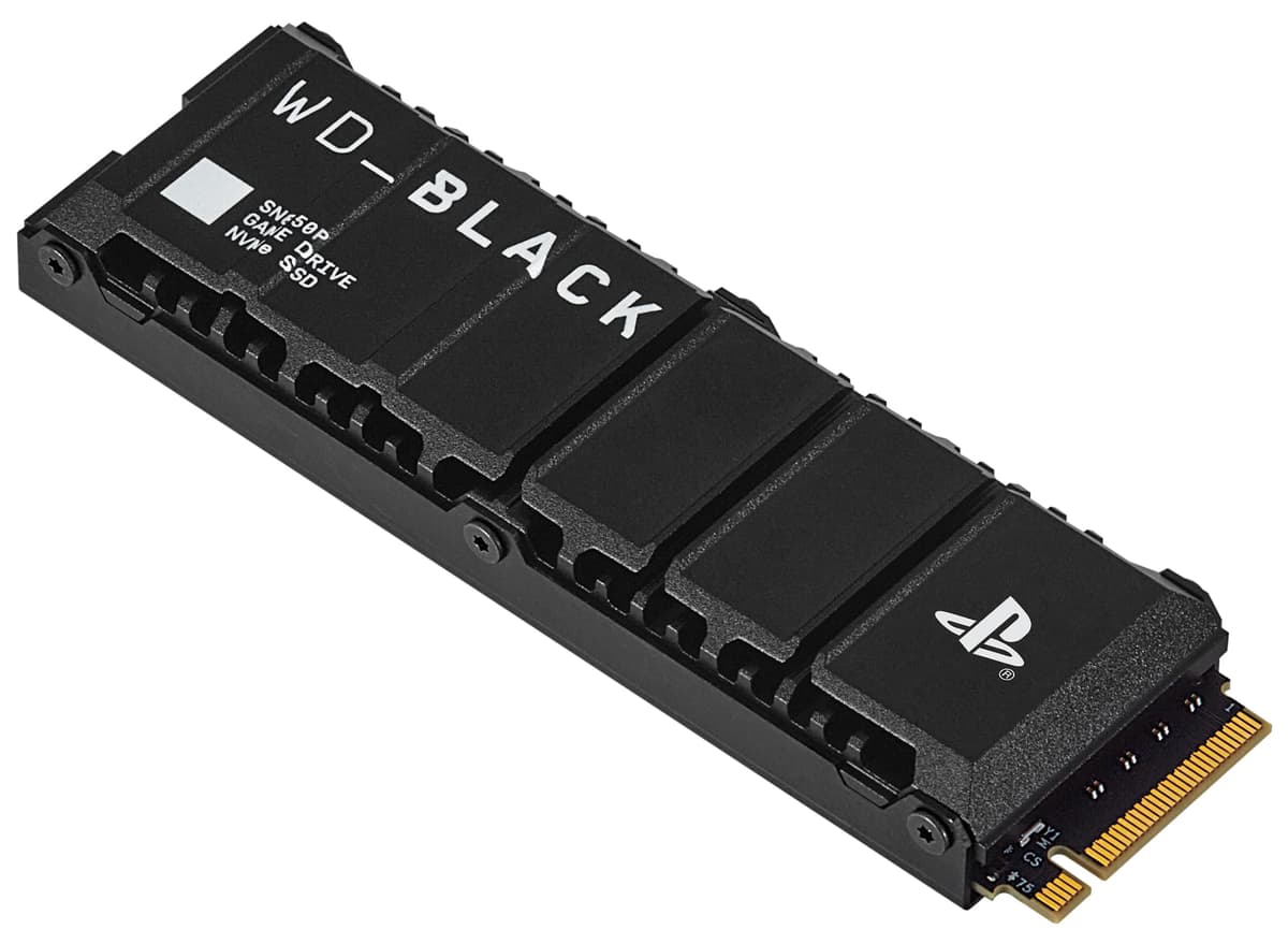 WD_BLACK SN850P 4TB NVMe M.2 SSD con disipador - Oficial PS5 WDBBYV0040BNC-WRSN