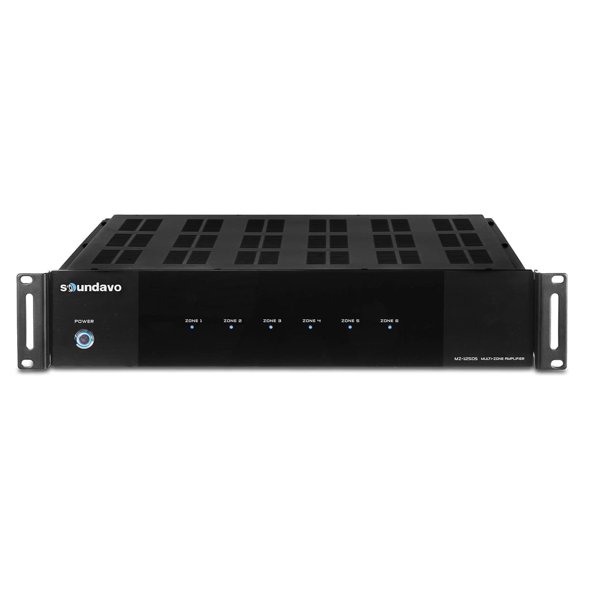 Soundavo MZ-1250S Amplificador Integrado Digital Multizona - Sistema de 12 Canales / 6 Zonas con Entrada S/PDIF