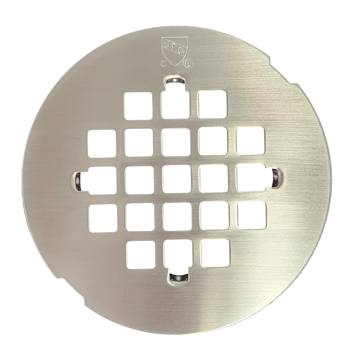 Westbrass D319-100-07 4-1/4" OD Casper Style Snap-in Shower Strainer Grid Drain Cover, Satin Nickel (100-Pack)