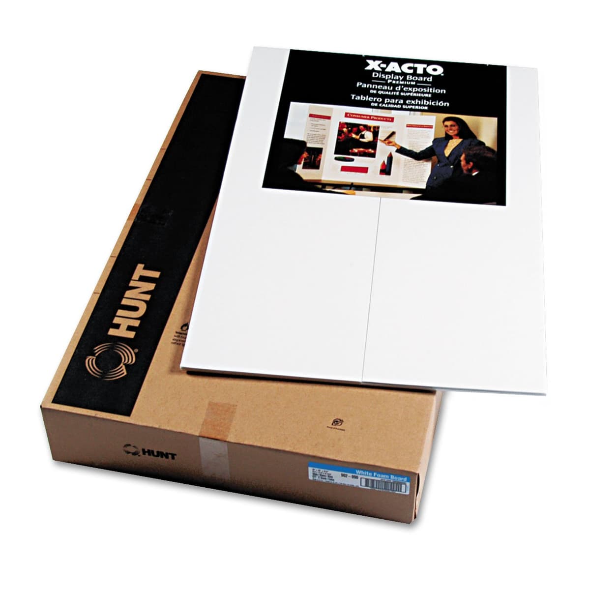 Elmer's Cartón espuma premium plegable en tres paneles, blanco, 36x48 pulgadas (paquete de 12) 902090