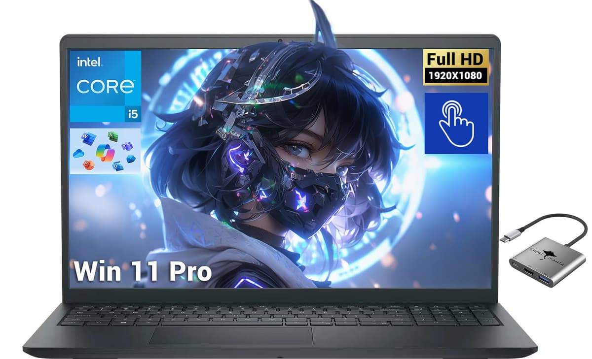 Dell Inspiron 15 3530 Laptop Empresarial, 15.6" FHD Táctil, 32GB RAM 2TB SSD PCIe Intel i5-1334U de 10 núcleos (Mejor que i7-1250U), Computadora para Estudiante/Hogar Copilot AI WiFi 6 Win 11 Pro, con Accesorio GM