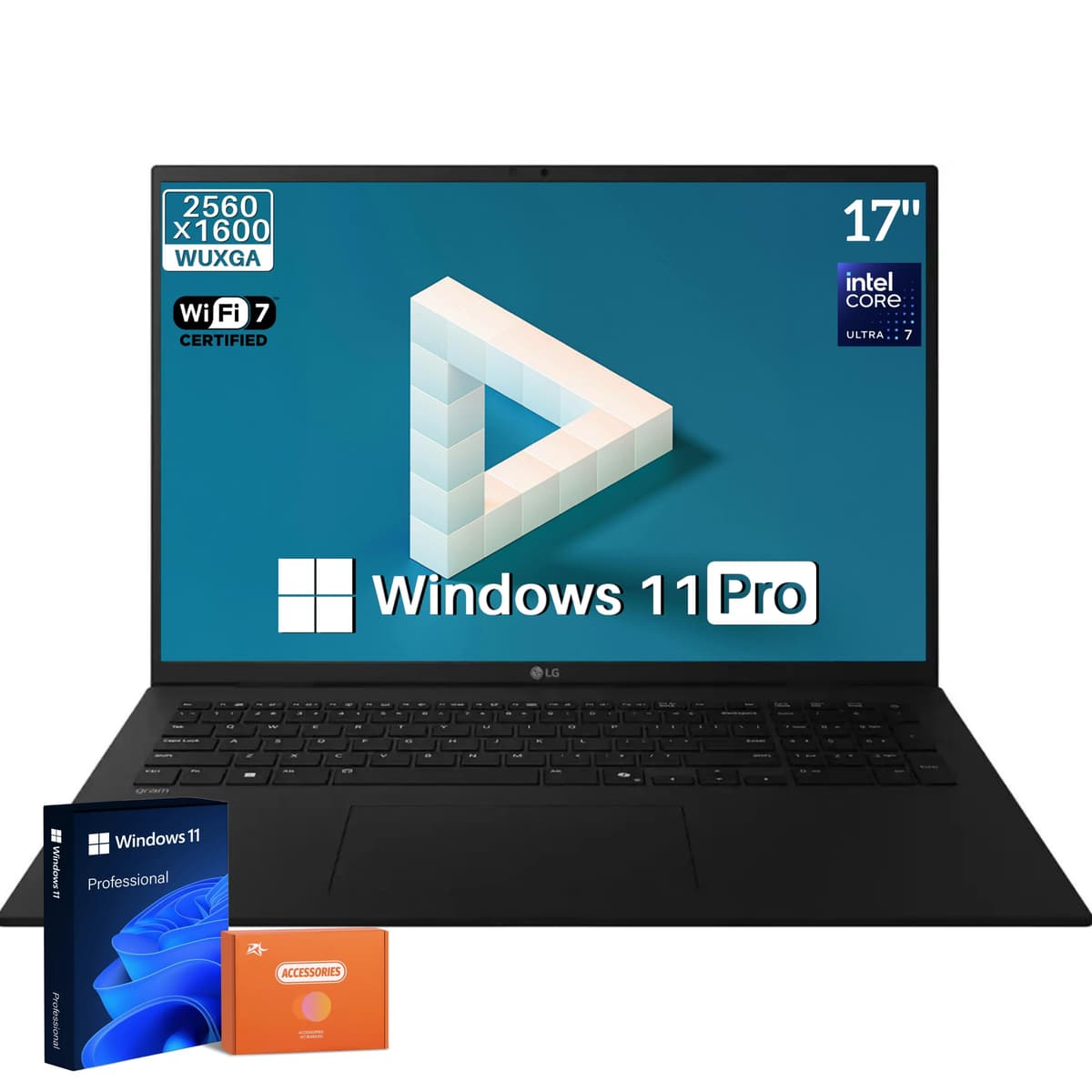 LG Gram 17 Touchscreen, Intel Ultra 7 258V, 17" WQXGA, 32GB RAM, 4TB SSD, Windows 11 Pro