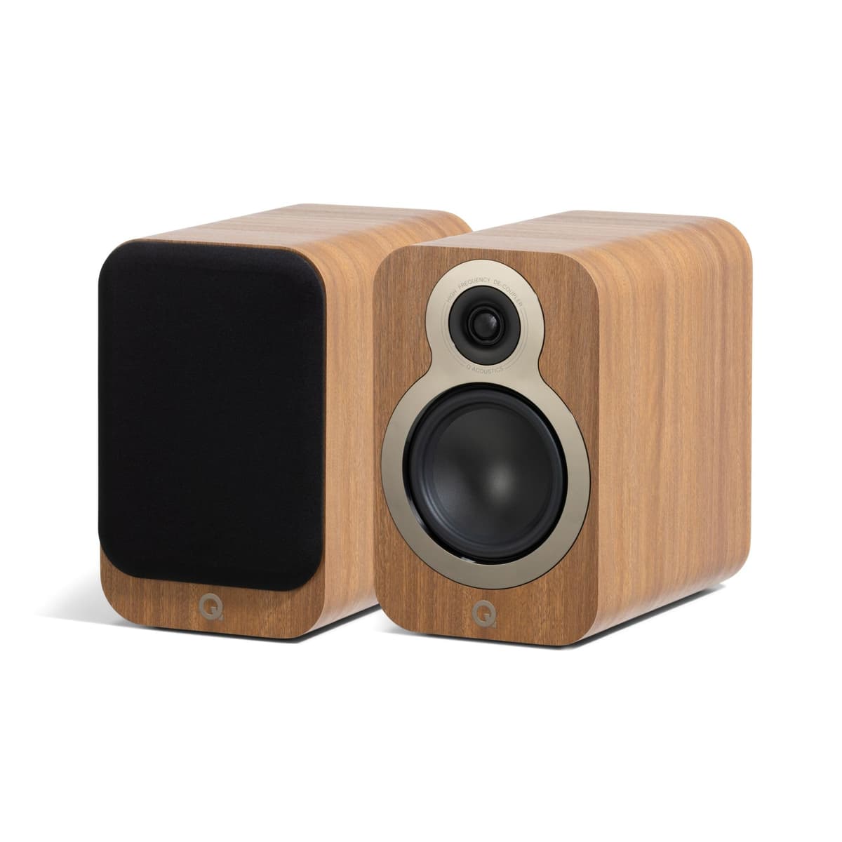 Q Acoustics 3020c Par de Parlantes Bookshelf Pin Oak - 2 Vías, Driver de 4.75" y Tweeter 0.9" - Parlantes Pasivos para Home Theater