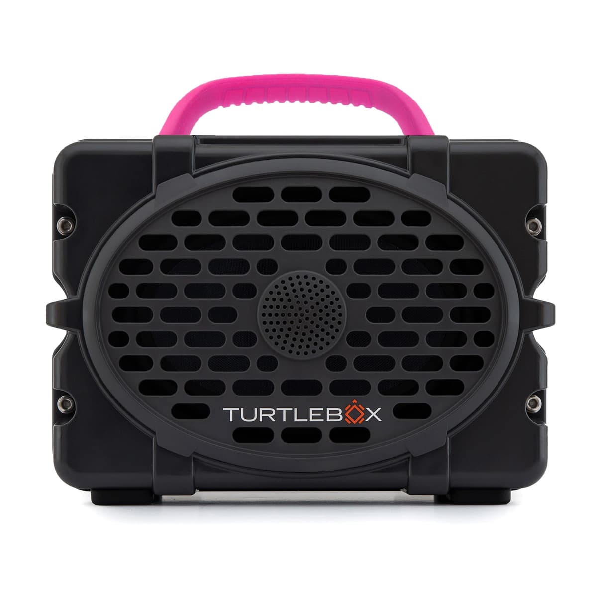 Turtlebox Original Gen 3 Portable Bluetooth Speaker - Ultra-Loud, IP67, Rugged, 3 Días de Batería, Gray/Pink TB-ORIG-G3-GRAY-PINK-PINK-1