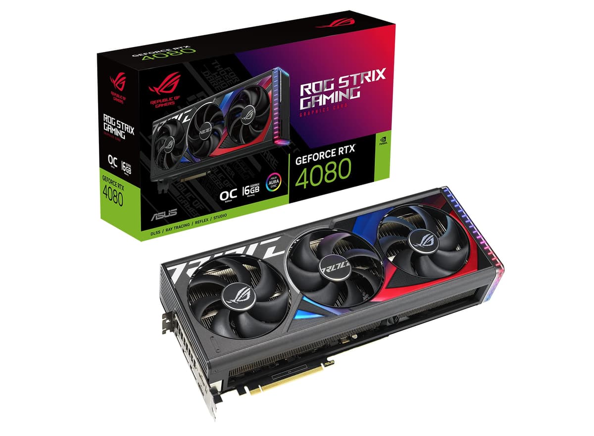 ASUS ROG Strix GeForce RTX 4080 OC Edition - Tarjeta Gráfica Gaming 16GB GDDR6X ROG-STRIX-RTX4080-O16G-GAMING
