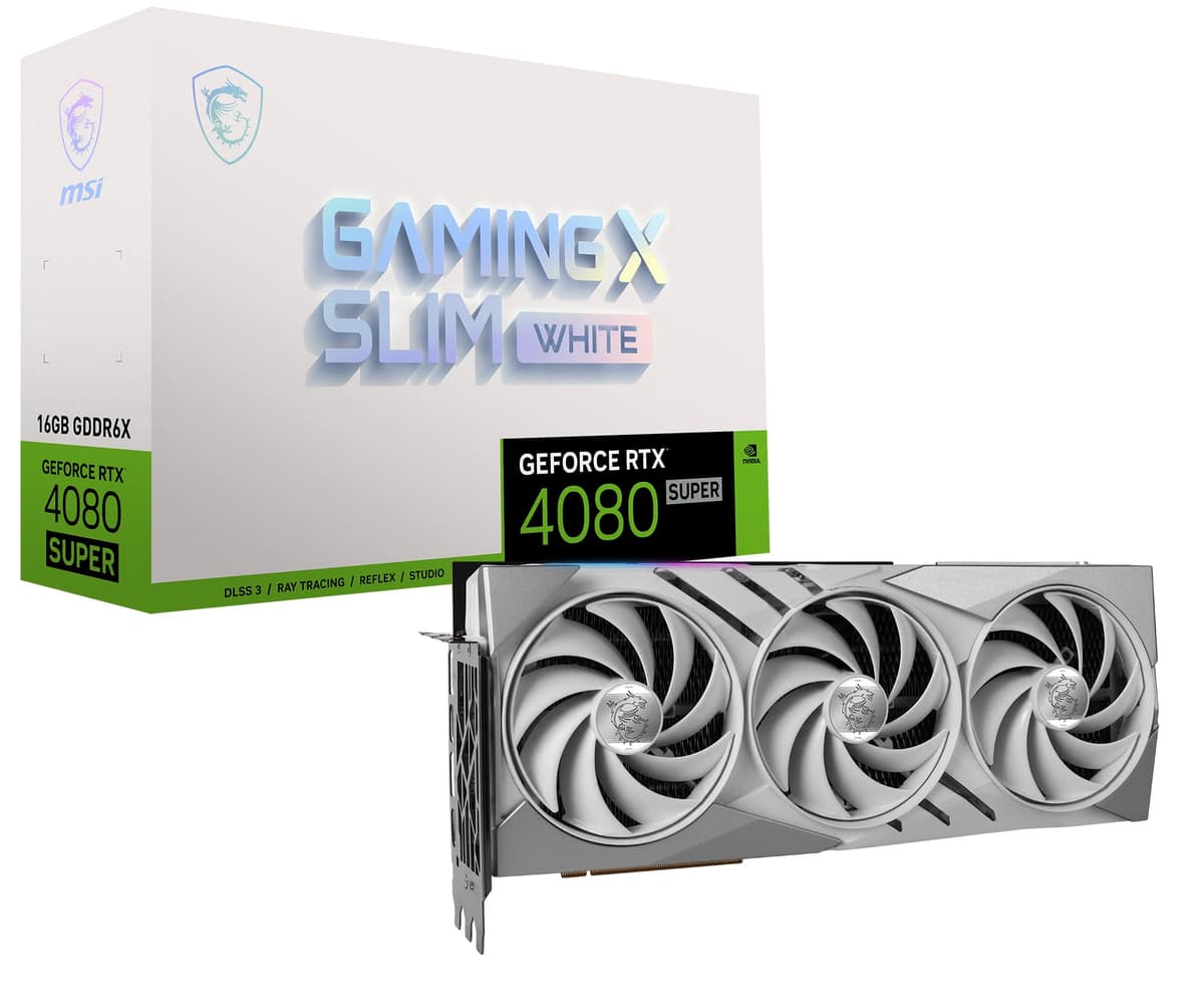 MSI GeForce RTX 4080 SUPER 16G Gaming X Slim White G4080S16GXSW
