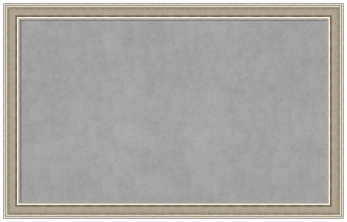 Amanti Art Magnetic Board 44 x 28 in Mezzo Silver 28588291928