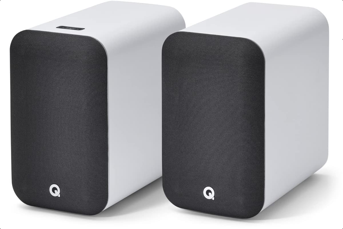 Q Acoustics M20 Parlantes Bluetooth blancos - Sistema de música HD potenciado QA7614