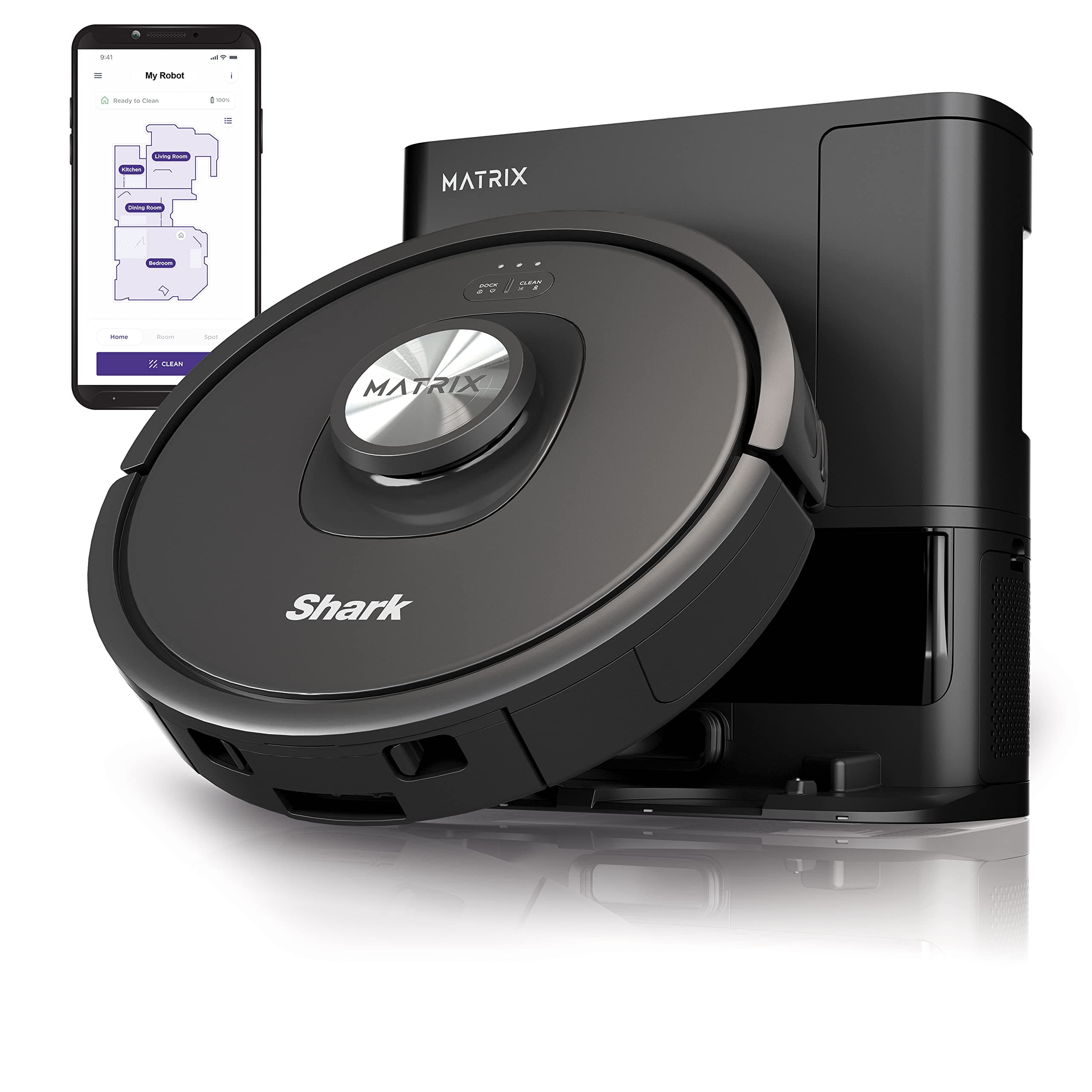 Shark Matrix Robot RV2310AE con base auto-vaciado y mapeo por LiDAR