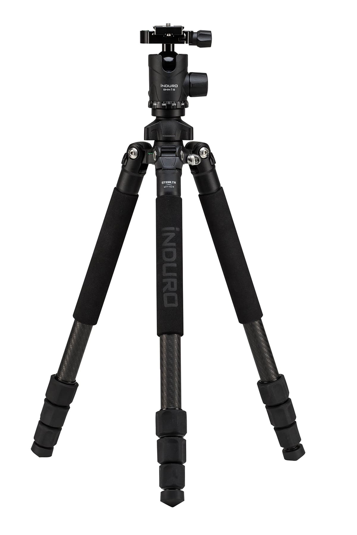 Induro GTT104M1 Grand Turismo Tripié carbono con rótula BHM1, 4 secciones (Negro)