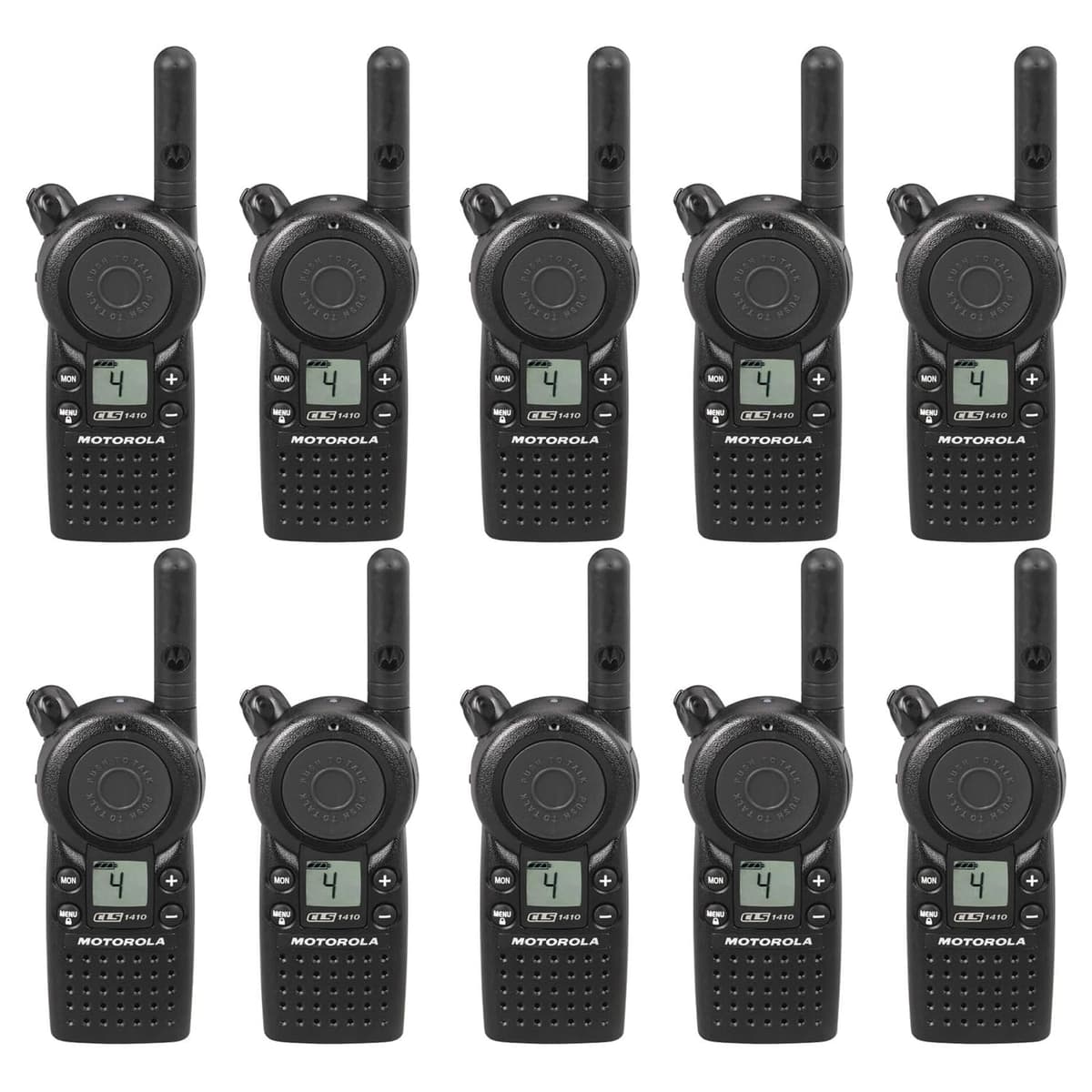 Motorola Solutions CLS1410 Paquete de 10 radios bidireccionales UHF 4 canales
