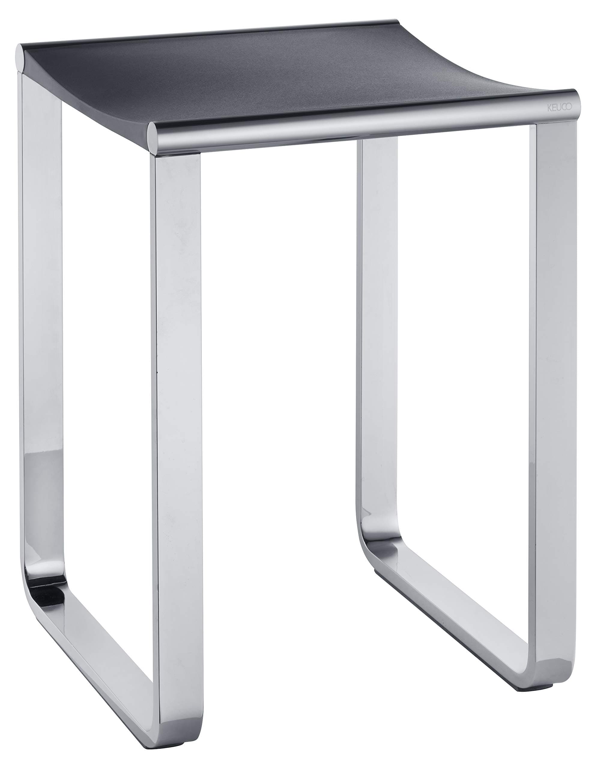 Keuco Plan 14982010037 Banqueta negro/gris cromada