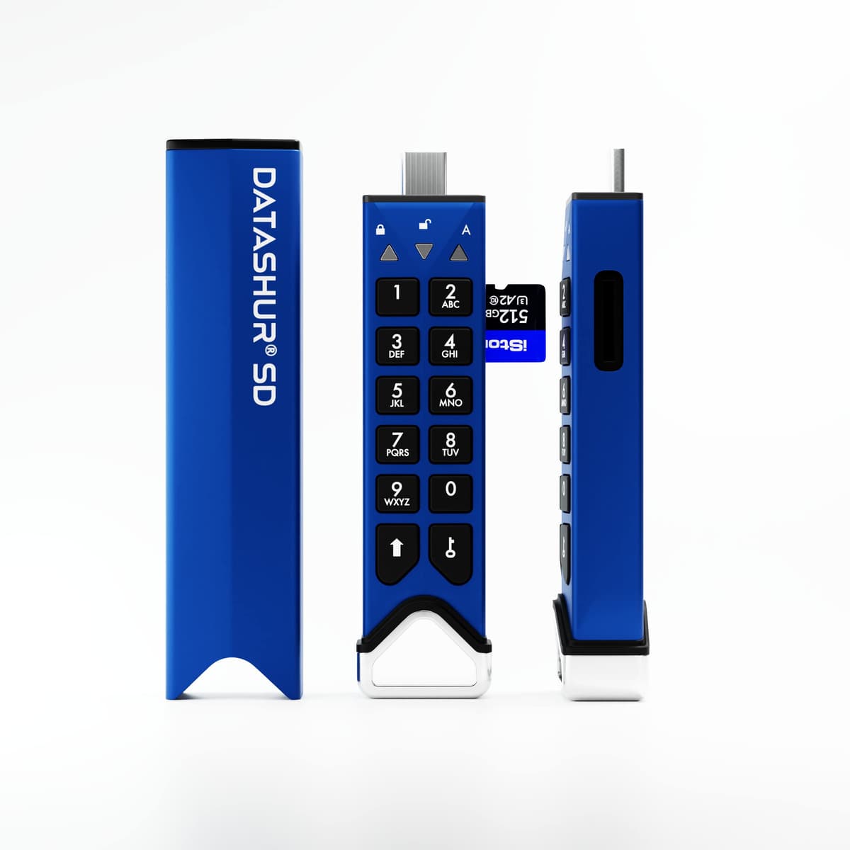 iStorage datAshur SD 1TB Memoria USB Encriptada con Tarjetas microSD iStorage Extraíbles Protección con Contraseña Colaboración Segura Compatible con FIPS IS-FL-DSD-SP-MSD-1-1000
