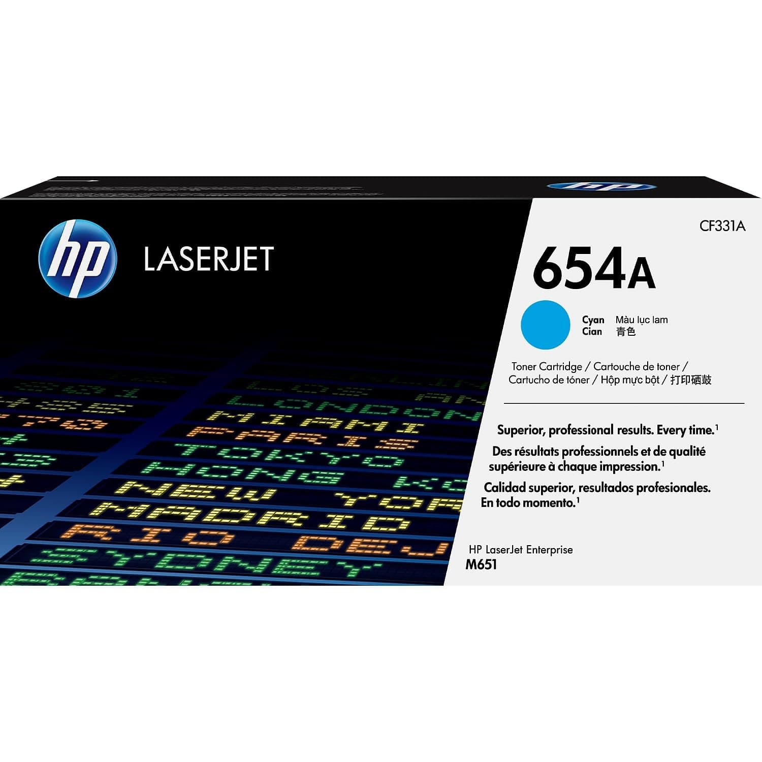 HP 654A Cyan Toner Cartridge | CF331A