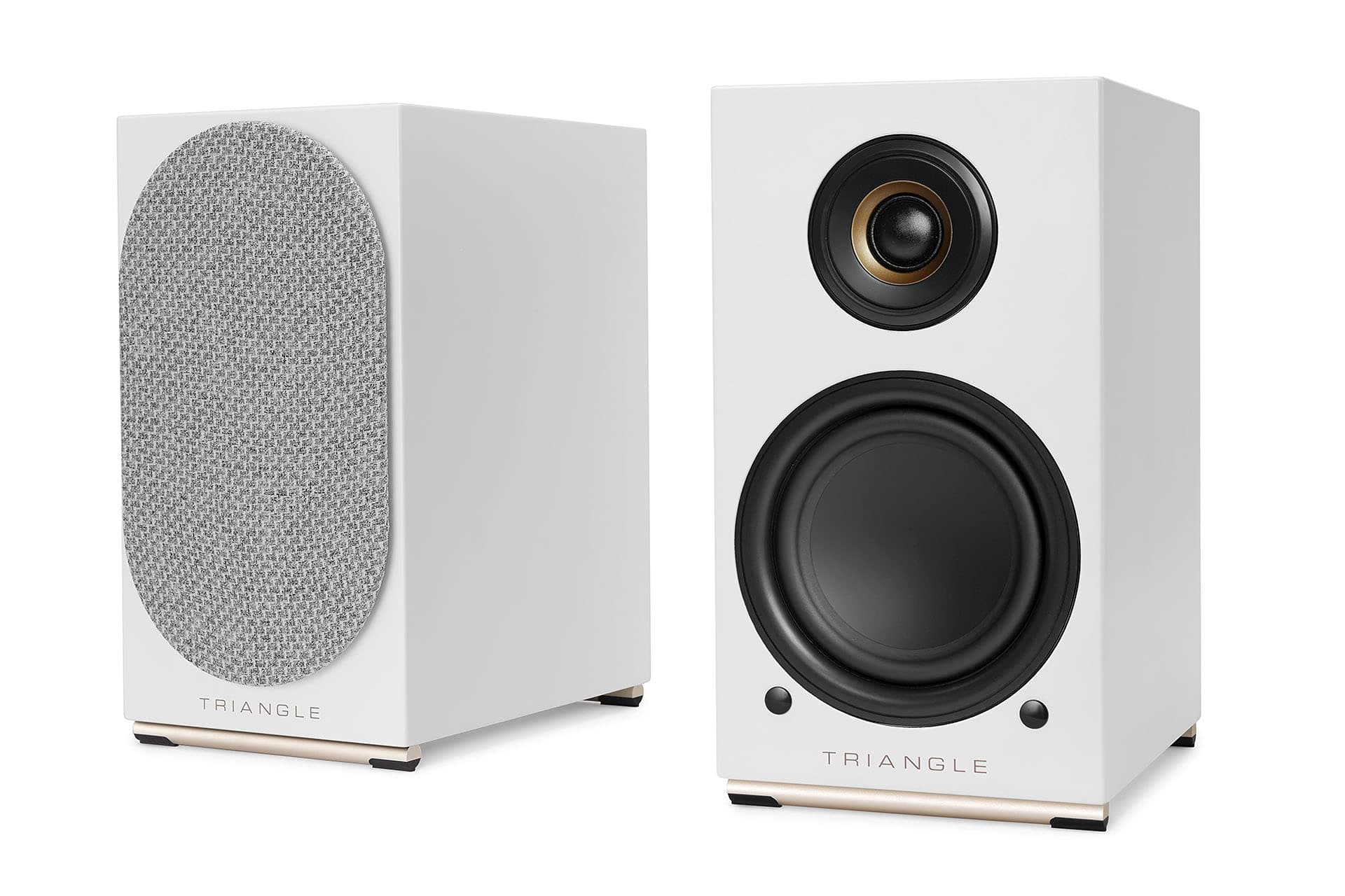 triangle AIO Twin - Parlantes activos Wi-Fi/Bluetooth con amplificador 2x50W (White) AIO_TEB37_G_V1_C