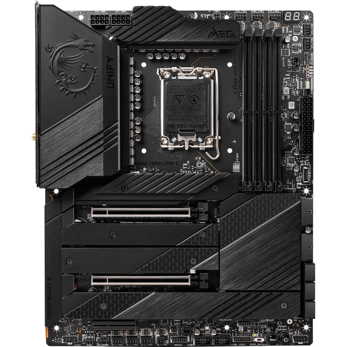 Placa madre gaming MSI MEG Z690 Unify-X (ATX, Intel Core 12.ª gen, socket LGA 1700, DDR5, PCIe 5.0, LAN dual 2.5G, ranuras M.2, Wi-Fi 6E)